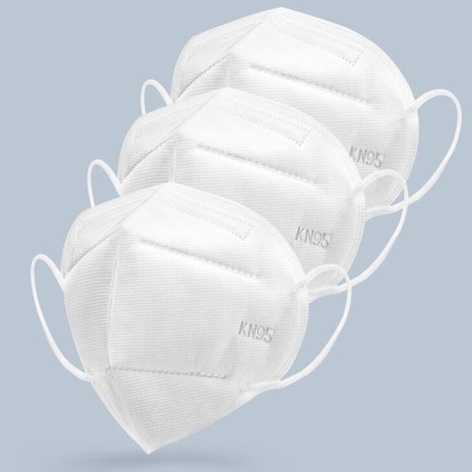 4 masque protecteur soufflé par fonte non tissé médical de respirateur du tissu KN95 de masque du pli KN95