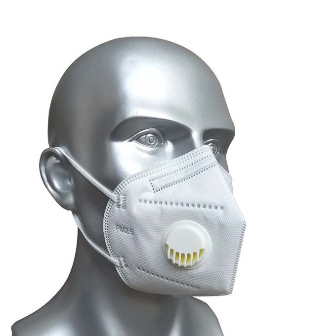 Masque FFP2 se pliant adapté aux besoins du client trois couches de filtration de protection bactérienne