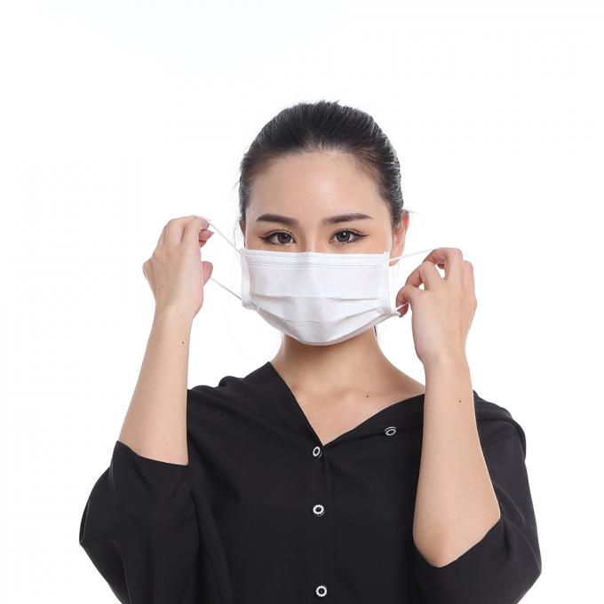 Masque jetable adapté aux besoins du client de 3 plis, soin personnel jetable de masque protecteur d'anti virus