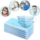 Soft 3 Ply Disposable Mask / Non Woven Face Mask With Elastic Ear Loop